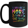 You Are More Than A Test Score Tie Dye Teacher Testing Day Mug | teecentury