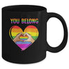 You Belong LGBTQ Rainbow Gay Pride LGBT Mug | teecentury