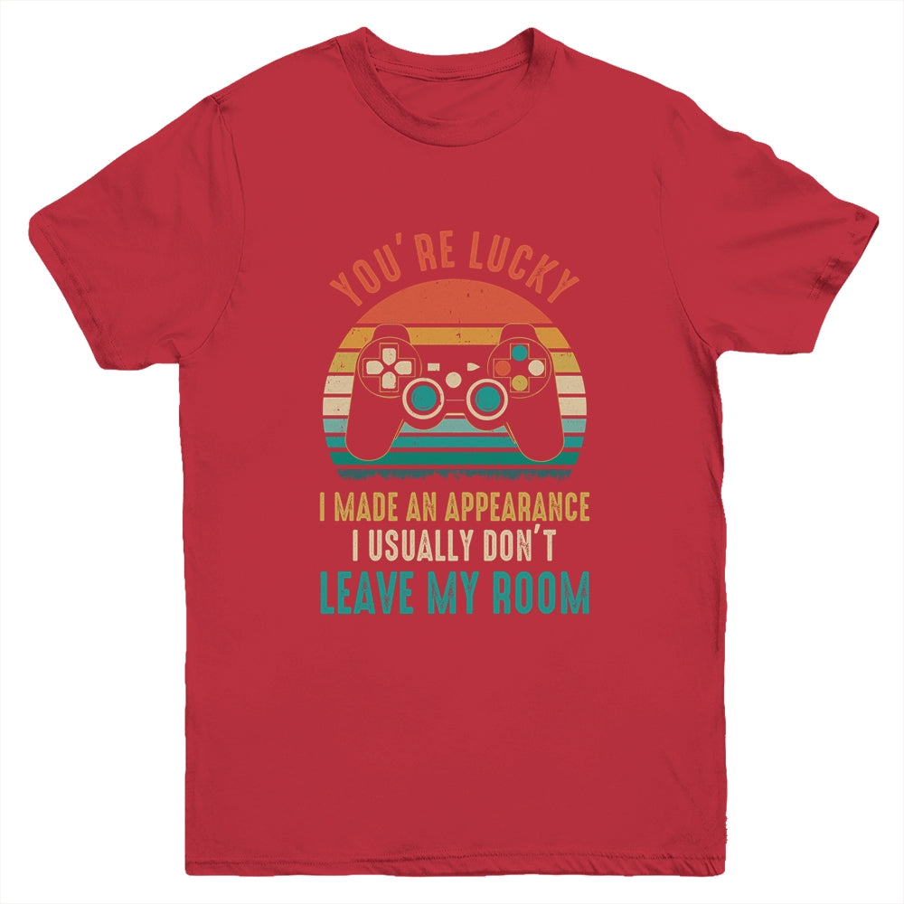 You're Lucky I Made An Appearance Video Game Controller Boys Youth Shirt | teecentury
