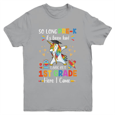 So Long Prek Kindergarten Here I Come Dabbing Unicorn Youth Youth Shirt | Teecentury.com