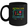 Zooming Into 1st Grade Virtual Back to School Mug Coffee Mug | Teecentury.com