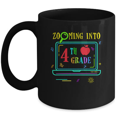 Zooming Into 4th Grade Virtual Back to School Mug Coffee Mug | Teecentury.com