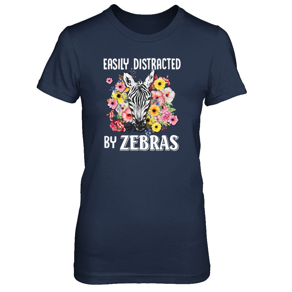 Easily Distracted By Zebras T-Shirt & Tank Top | Teecentury.com