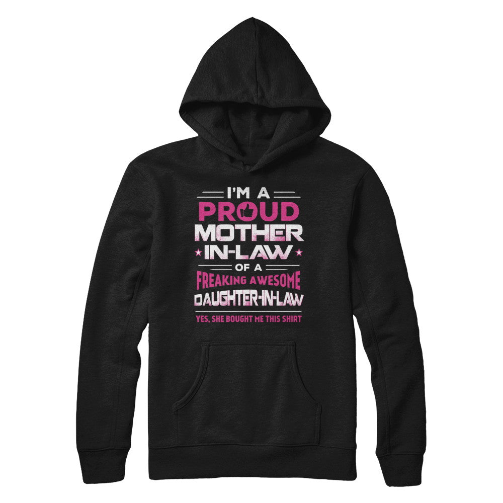 Proud Mother-In-Law Freaking Awesome Daughter-In-Law T-Shirt & Hoodie | Teecentury.com