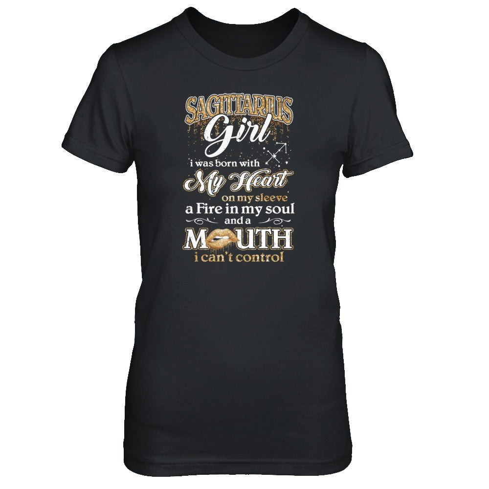 I'm A Sagittarius Girl Lipstick November December Funny Zodiac Birthday T-Shirt & Tank Top | Teecentury.com