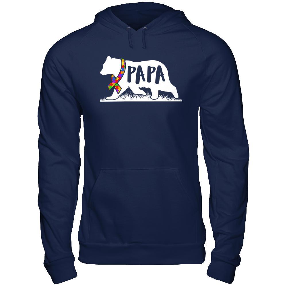 Autism Awareness Papa Bear T-Shirt & Hoodie | Teecentury.com