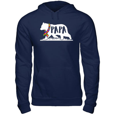 Autism Awareness Papa Bear T-Shirt & Hoodie | Teecentury.com