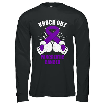 Boxing knock out Pancreatic Cancer Awareness Support T-Shirt & Hoodie | Teecentury.com