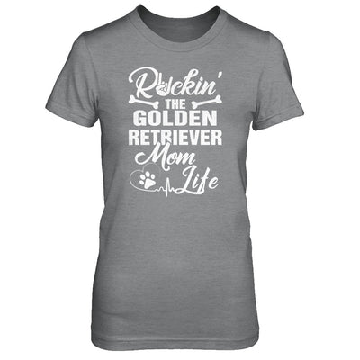 Rockin The Golden Retriever Mom Life T-Shirt & Tank Top | Teecentury.com