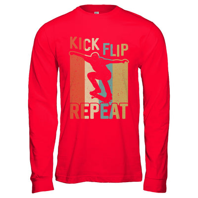 Kick Flip Skateboarding Repeat Vintage Skate T-Shirt & Hoodie | Teecentury.com