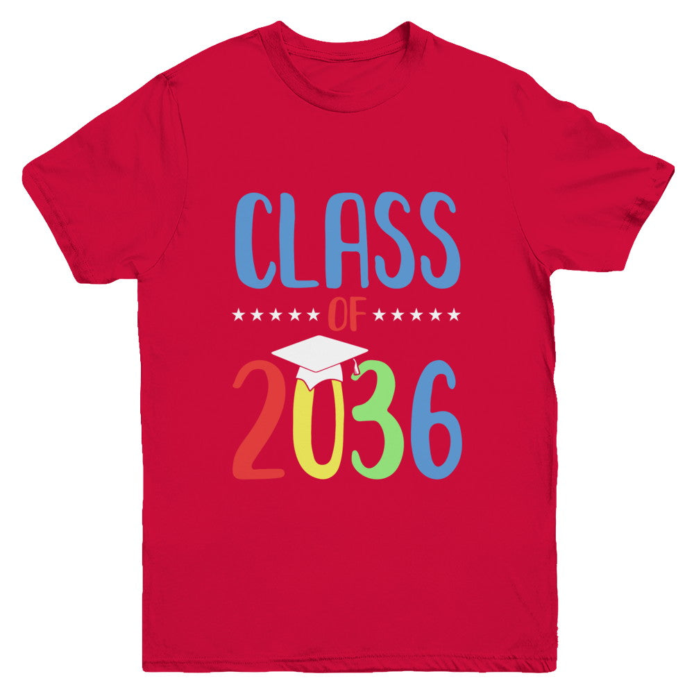 Grow With Me First Day Of School Class Of 2036 Youth Youth Shirt | Teecentury.com