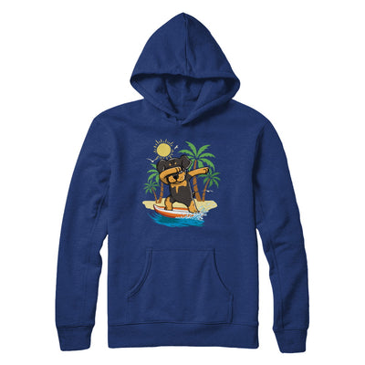 Summer Vacation Dabbing Rottweiler Surfing Surfboard Gift T-Shirt & Hoodie | Teecentury.com