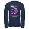 Pancreatic Cancer I Wear Purple For My Son Dad Mom T-Shirt & Hoodie | Teecentury.com