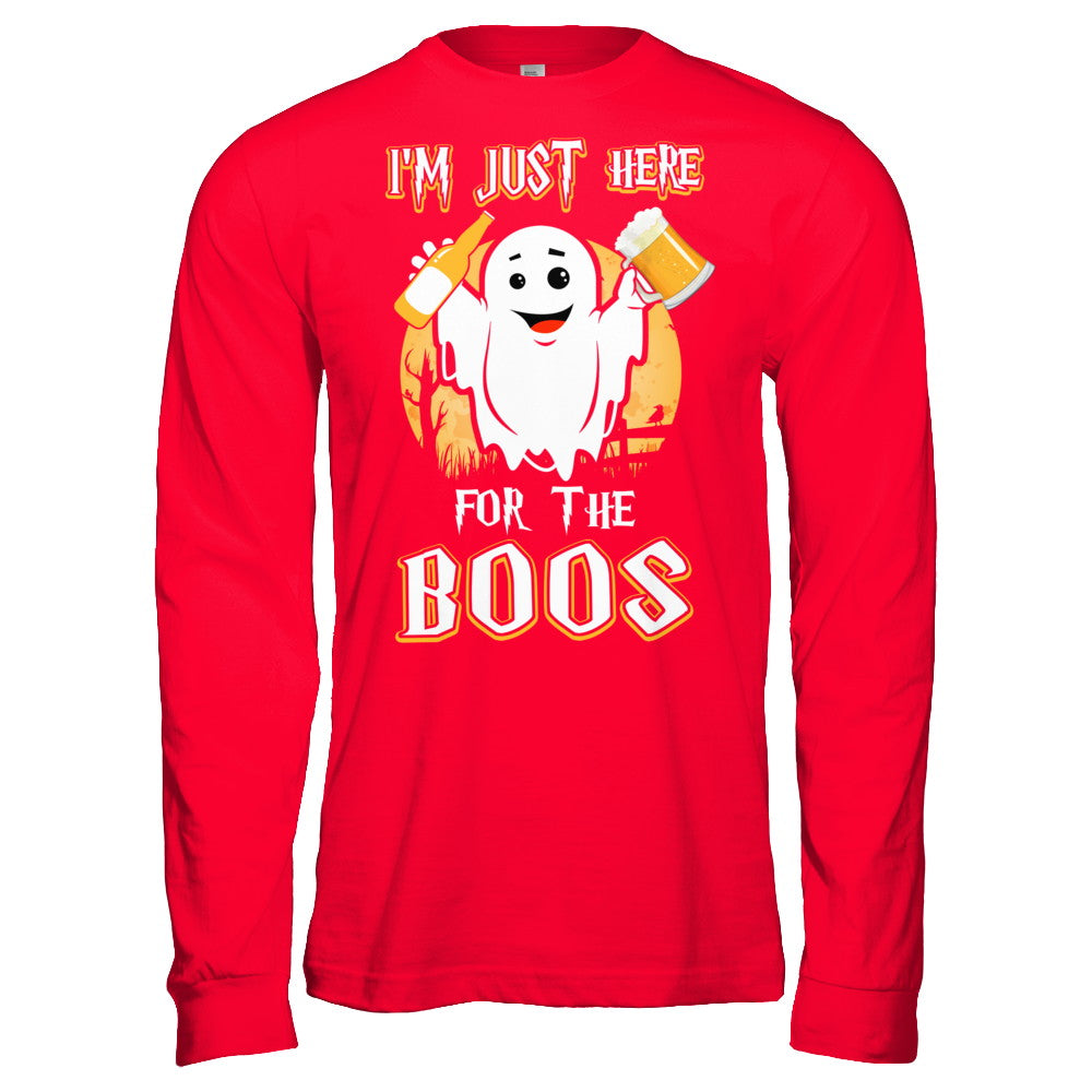 I'm Just Here For The Boos Halloween Beer T-Shirt & Hoodie | Teecentury.com