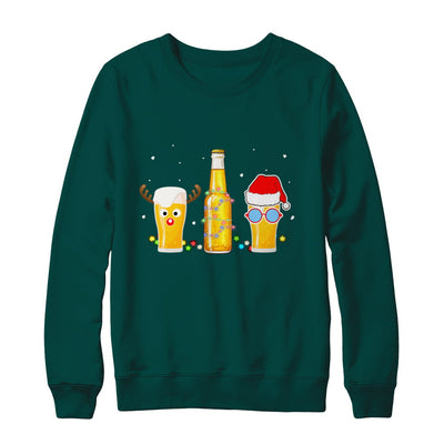 Xmas Merry Christmas Drinking Beer Gift T-Shirt & Sweatshirt | Teecentury.com