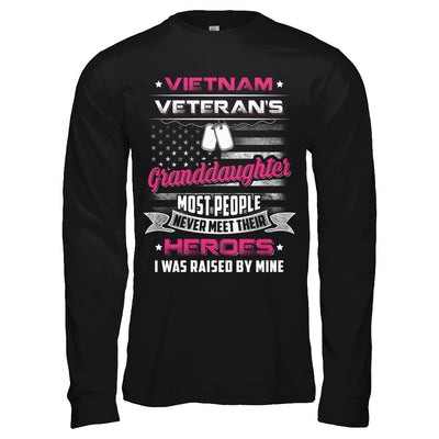 Vietnam Veteran's Granddaughter I Was Raised By Mine T-Shirt & Hoodie | Teecentury.com