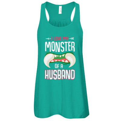 Monster Of A Husband Funny Couples Halloween T-Shirt & Tank Top | Teecentury.com