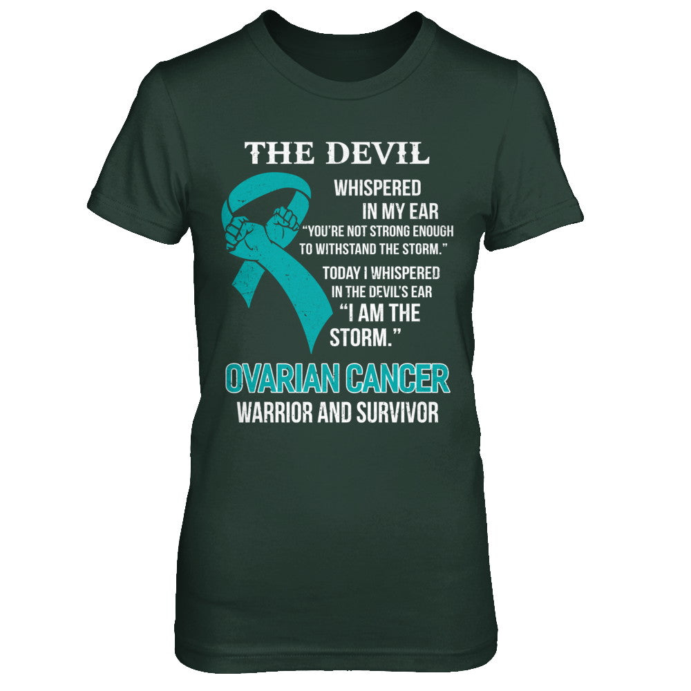 I Am The Storm Support Ovarian Cancer Warrior Survivor T-Shirt & Hoodie | Teecentury.com