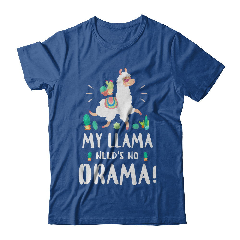 Funny Lama Cactus Llama Need's No Drama T-Shirt & Hoodie | Teecentury.com