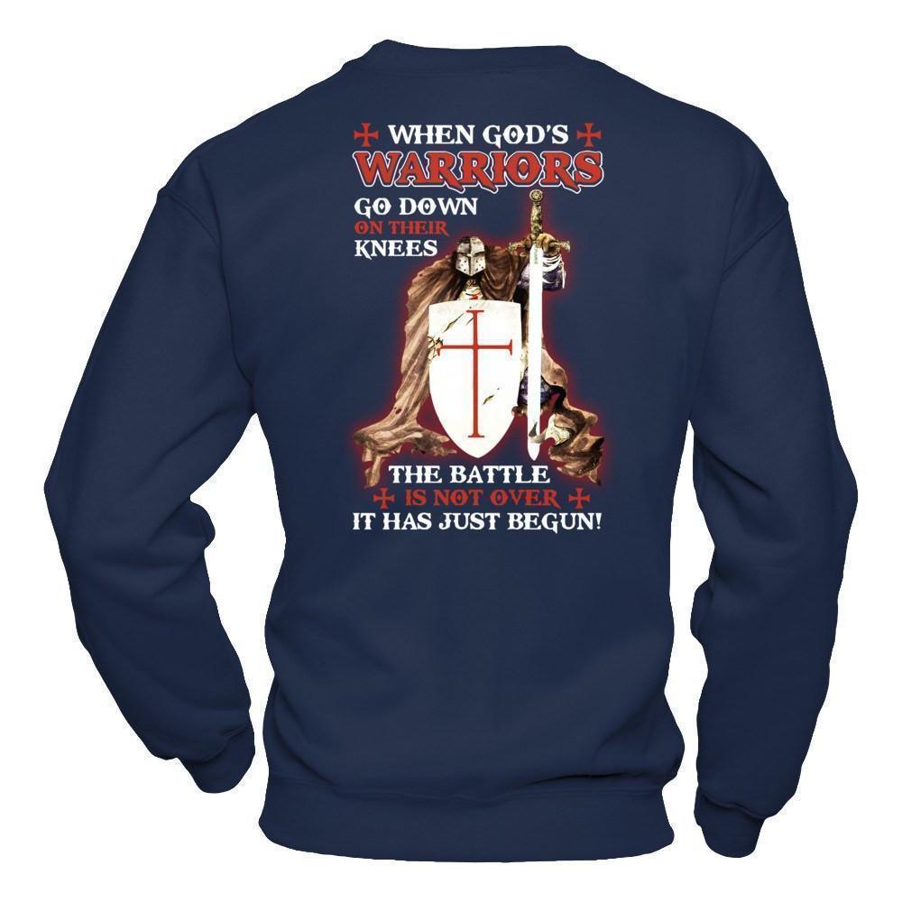Knight Templar When God's Warriors Go Down On Their Knees T-Shirt & Hoodie | Teecentury.com