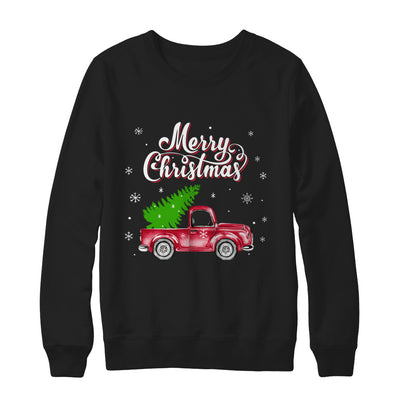 Snow Tree Truck Merry Christmas T-Shirt & Sweatshirt | Teecentury.com