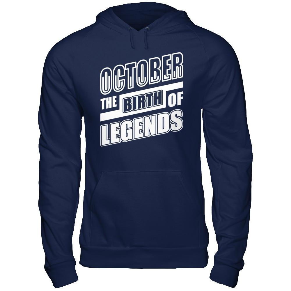October The Birth Of Legends T-Shirt & Hoodie | Teecentury.com