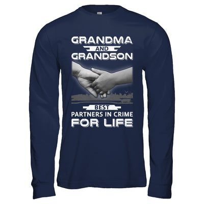 Grandma And Grandson Best Partners In Crime For Life T-Shirt & Hoodie | Teecentury.com