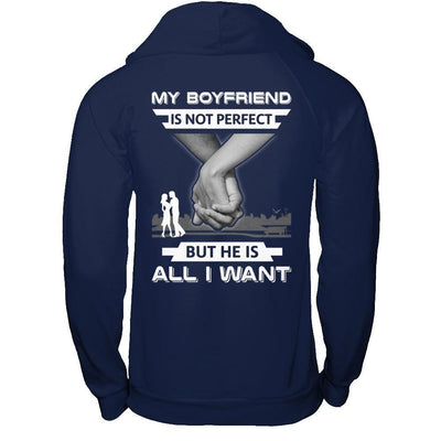 My Boyfriend Is Not Perfect But She Is All I Want T-Shirt & Hoodie | Teecentury.com