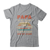 Vintage Papa Is My Name Class Cars Are My Game Fathers Day T-Shirt & Hoodie | Teecentury.com