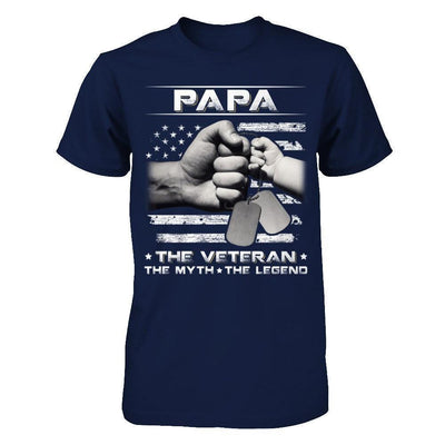 Papa The Veteran The Myth The Legend T-Shirt & Hoodie | Teecentury.com