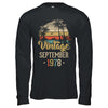 Retro Classic Vintage September 1978 44th Birthday Gift T-Shirt & Hoodie | Teecentury.com