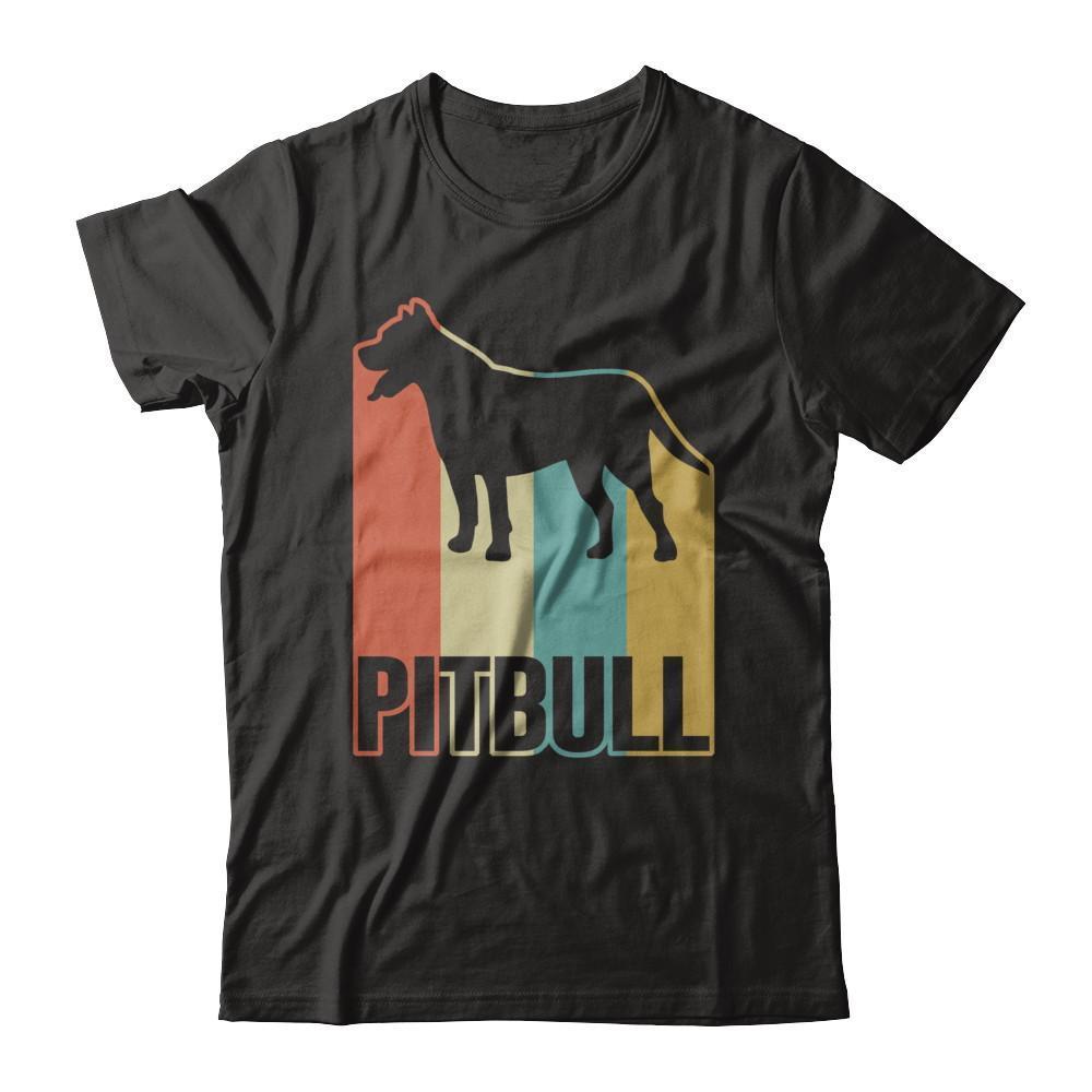 Classic Vintage Retro Style Pitbull Dog T-Shirt & Hoodie | Teecentury.com
