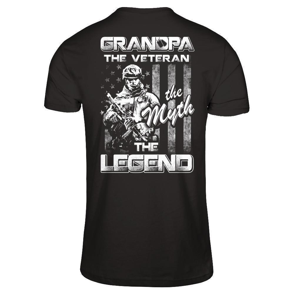 Grandpa The Veteran The Myth The Legend T-Shirt & Hoodie | Teecentury.com