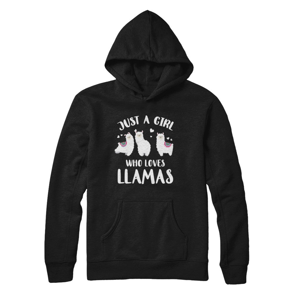 Just A Girl Who Loves Llamas T-Shirt & Hoodie | Teecentury.com