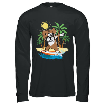 Summer Vacation Dabbing Boxer Surfing Surfboard Gift T-Shirt & Hoodie | Teecentury.com