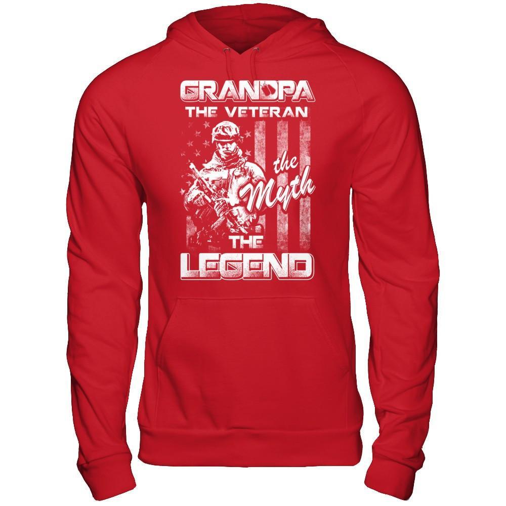 Grandpa The Veteran The Myth The Legend T-Shirt & Hoodie | Teecentury.com