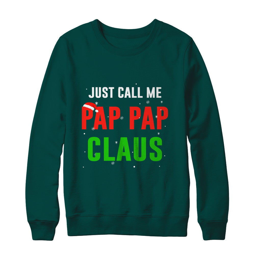 Santa Pap Pap Claus Matching Family Christmas Pajamas T-Shirt & Sweatshirt | Teecentury.com