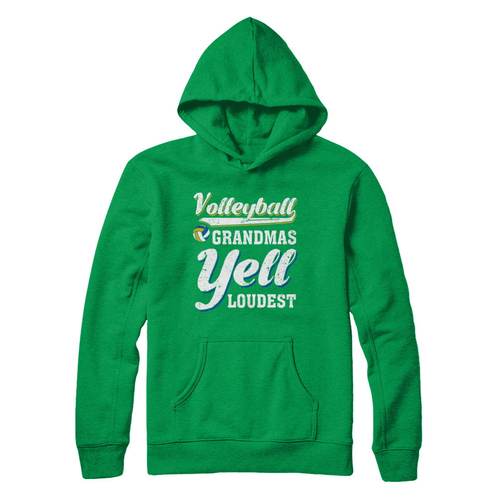 Volleyball Grandmas Yell Loudest T-Shirt & Hoodie | Teecentury.com