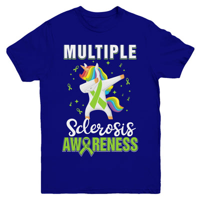 Inspirational Multiple Sclerosis Awareness Unicorn Support Youth Youth Shirt | Teecentury.com