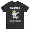 Inspirational Diabetes Awareness Unicorn Support Youth Youth Shirt | Teecentury.com