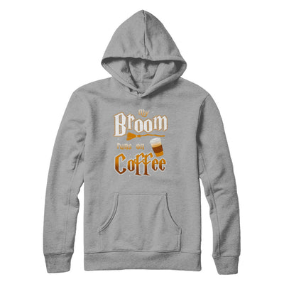 My Broom Runs On Coffee Halloween Witch Costume T-Shirt & Hoodie | Teecentury.com