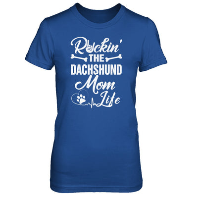 Rockin The Dachshund Mom Life T-Shirt & Tank Top | Teecentury.com