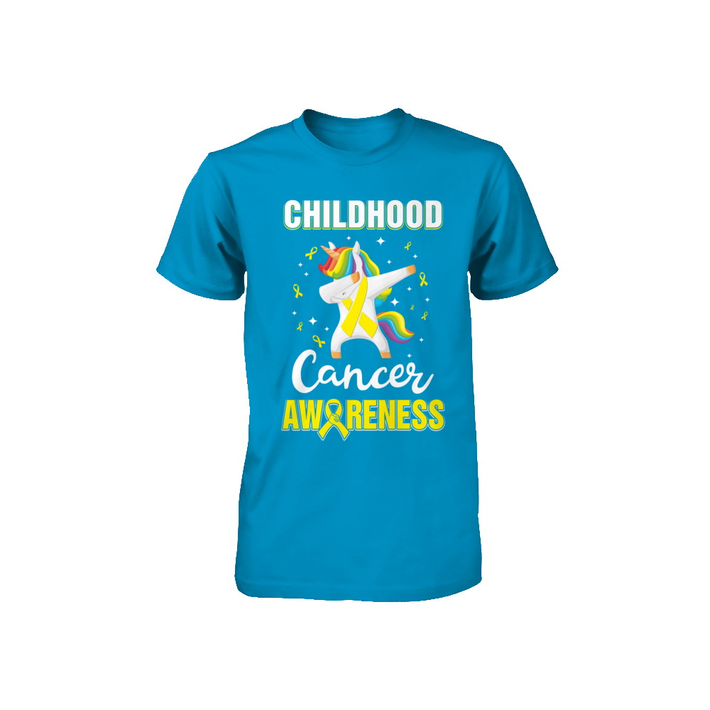 Childhood Cancer Awareness Cute Unicorn Warrior Youth Youth Shirt | Teecentury.com