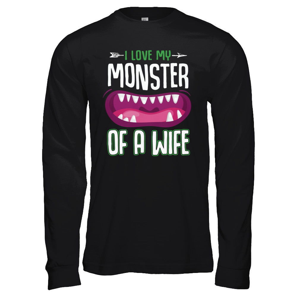 Monster Of A Wife Funny Couples Halloween T-Shirt & Hoodie | Teecentury.com