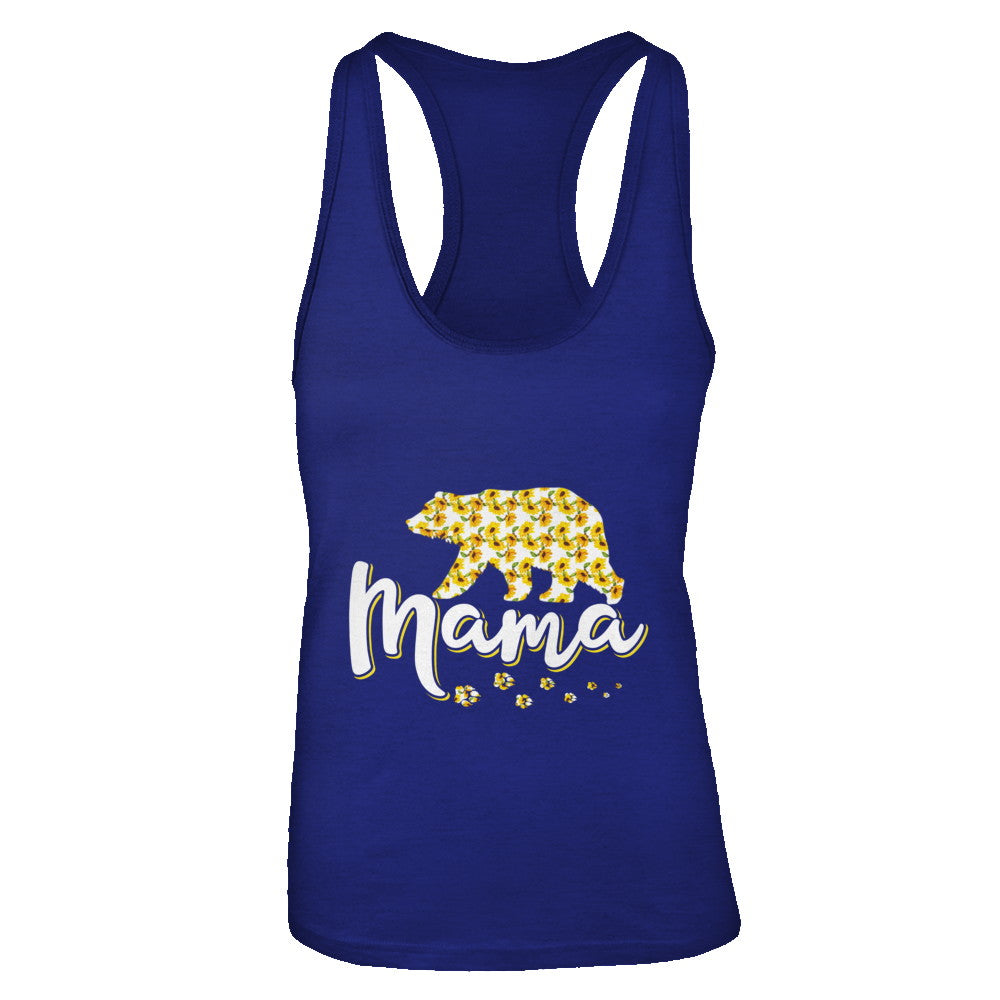 Sunflower Bear Mothers Day Gift Flowers Mama Floral T-Shirt & Tank Top | Teecentury.com