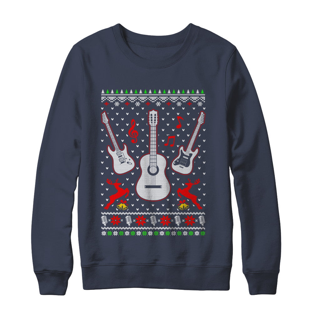 Singer Song Guitar Ugly Christmas Sweater T-Shirt & Sweatshirt | Teecentury.com