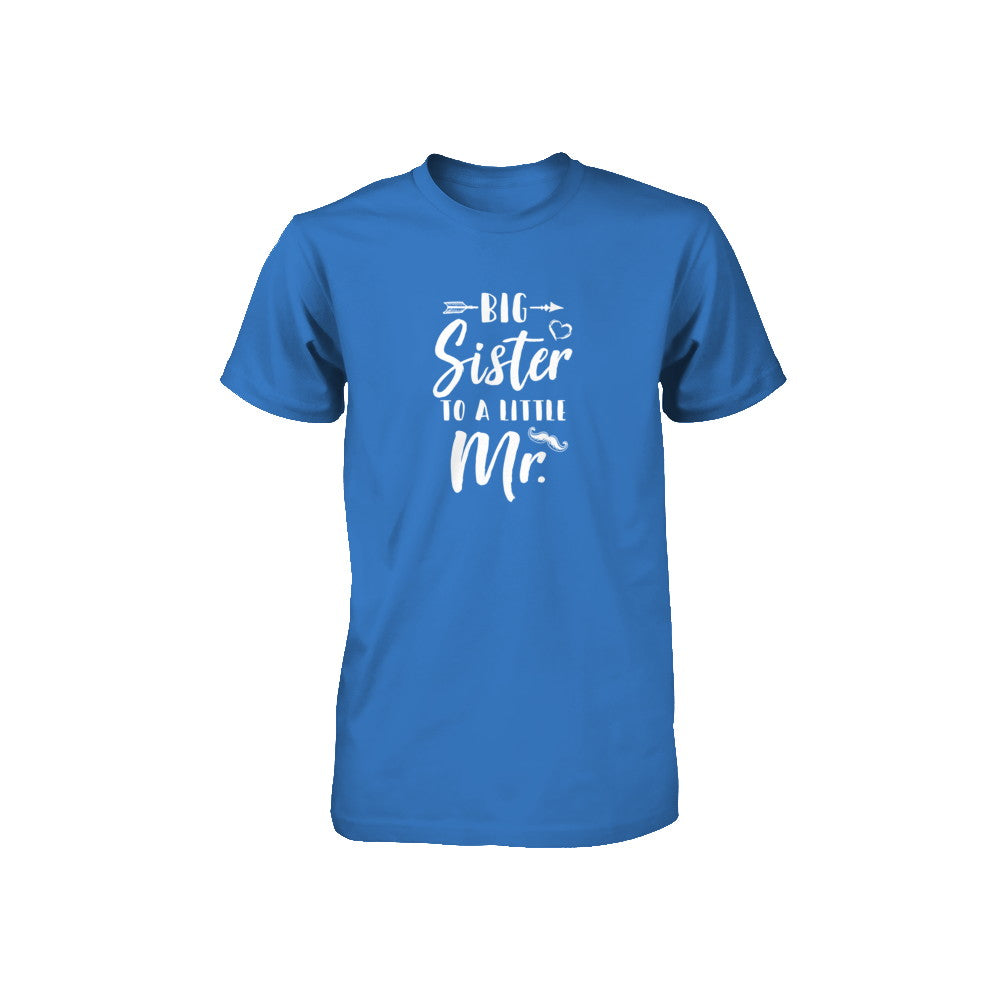 Big Sister To A Little Mister Baby Kid Shower Youth Youth Shirt | Teecentury.com