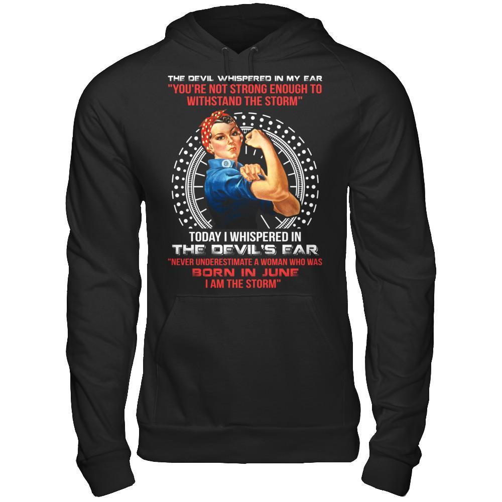 I Whispered Devil Ear Woman Who Was Born In June T-Shirt & Hoodie | Teecentury.com