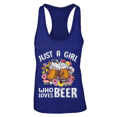 Just A Woman Who Loves Beer T-Shirt & Tank Top | Teecentury.com