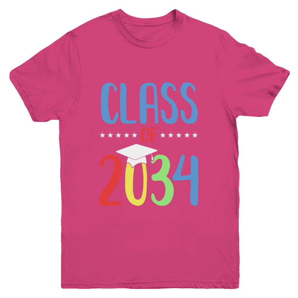 Grow With Me First Day Of School Class Of 2034 Youth Youth Shirt | Teecentury.com